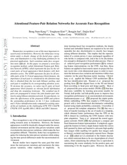 Attentional Feature-Pair Relation Networks for Accurate Face Recognition