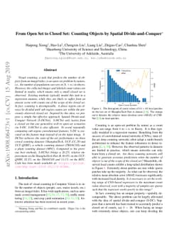 From Open Set to Closed Set: Counting Objects by Spatial
  Divide-and-Conquer