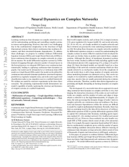 Neural Dynamics on Complex Networks