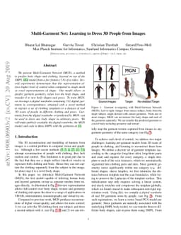 Multi-Garment Net: Learning to Dress 3D People from Images