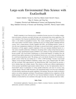 Large-scale Environmental Data Science with ExaGeoStatR