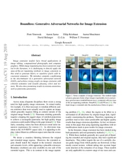 Boundless: Generative Adversarial Networks for Image Extension