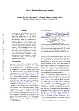 Latent Relation Language Models