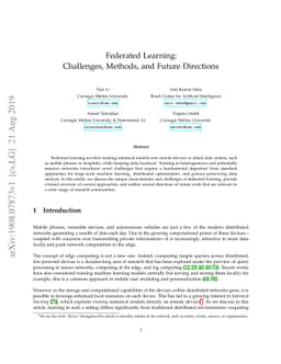 Federated Learning: Challenges, Methods, and Future Directions