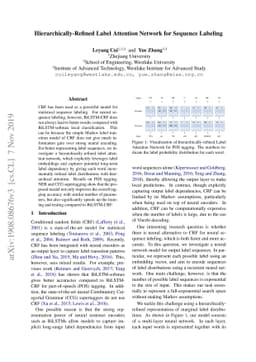 Hierarchically-Refined Label Attention Network for Sequence Labeling