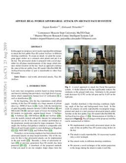 AdvHat: Real-world adversarial attack on ArcFace Face ID system