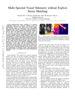 Multi-Spectral Visual Odometry without Explicit Stereo Matching