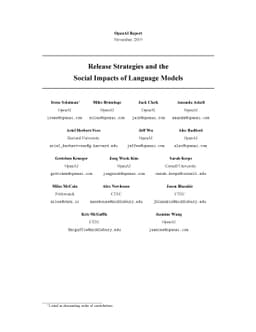 Release Strategies and the Social Impacts of Language Models