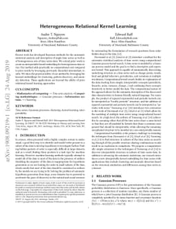 Heterogeneous Relational Kernel Learning