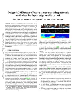 Dedge-AGMNet:an effective stereo matching network optimized by depth
  edge auxiliary task