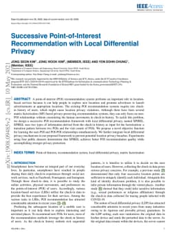 Successive Point-of-Interest Recommendation with Local Differential
  Privacy