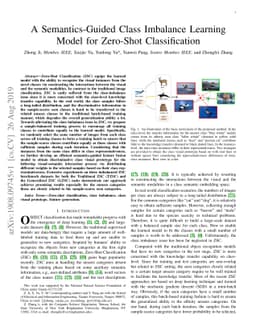 A Semantics-Guided Class Imbalance Learning Model for Zero-Shot
  Classification