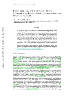 DeepHoyer: Learning Sparser Neural Network with Differentiable
  Scale-Invariant Sparsity Measures