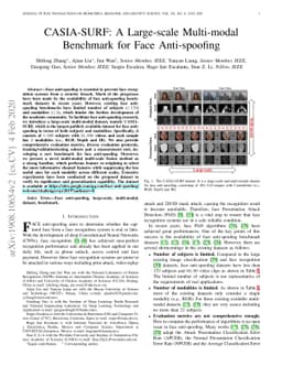 CASIA-SURF: A Large-scale Multi-modal Benchmark for Face Anti-spoofing