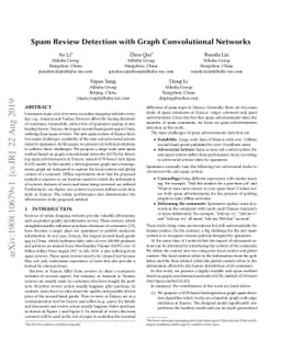 Spam Review Detection with Graph Convolutional Networks