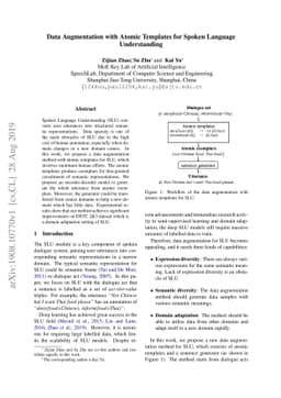 Data Augmentation with Atomic Templates for Spoken Language
  Understanding