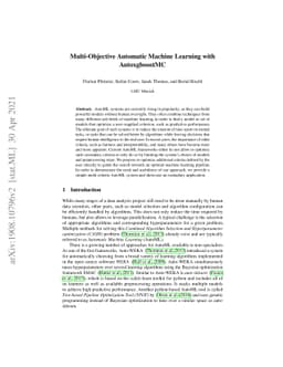 Multi-Objective Automatic Machine Learning with AutoxgboostMC