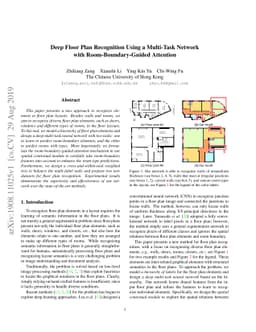 Deep Floor Plan Recognition Using a Multi-Task Network with
  Room-Boundary-Guided Attention