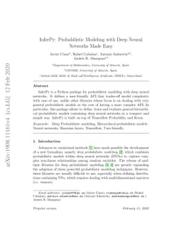 InferPy: Probabilistic Modeling with Deep Neural Networks Made Easy
