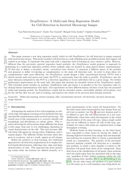 DeepDistance: A Multi-task Deep Regression Model for Cell Detection in
  Inverted Microscopy Images