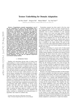 Texture Underfitting for Domain Adaptation