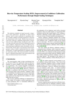 Bin-wise Temperature Scaling (BTS): Improvement in Confidence
  Calibration Performance through Simple Scaling Techniques