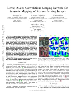 Dense Dilated Convolutions Merging Network for Semantic Mapping of
  Remote Sensing Images