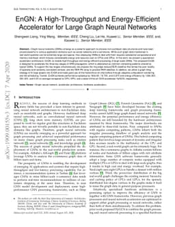 EnGN: A High-Throughput and Energy-Efficient Accelerator for Large Graph
  Neural Networks