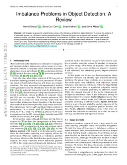 Imbalance Problems in Object Detection: A Review