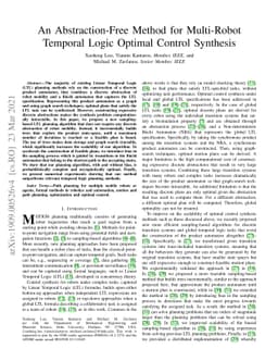 An Abstraction-Free Method for Multi-Robot Temporal Logic Optimal
  Control Synthesis