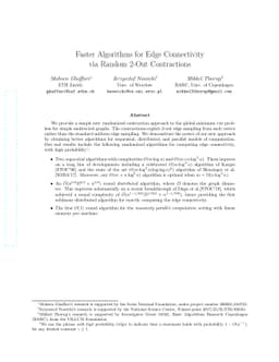 Faster Algorithms for Edge Connectivity via Random $2$-Out Contractions