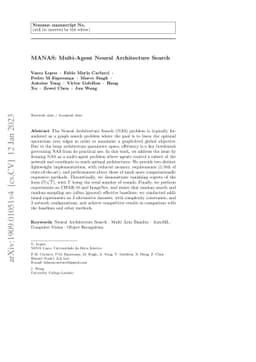 MANAS: Multi-Agent Neural Architecture Search