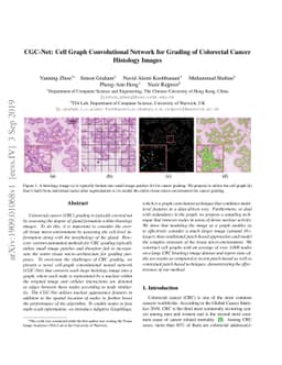 CGC-Net: Cell Graph Convolutional Network for Grading of Colorectal
  Cancer Histology Images