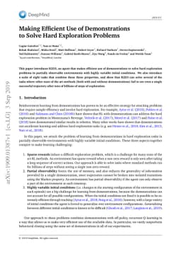 Making Efficient Use of Demonstrations to Solve Hard Exploration
  Problems