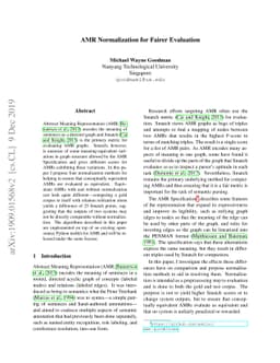 AMR Normalization for Fairer Evaluation