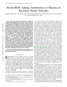 EleAtt-RNN: Adding Attentiveness to Neurons in Recurrent Neural Networks