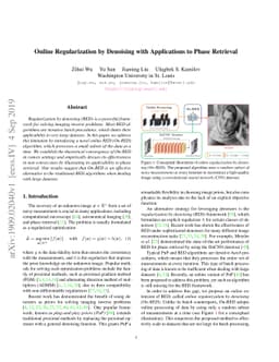 Online Regularization by Denoising with Applications to Phase Retrieval