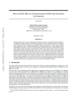 Poly-GAN: Multi-Conditioned GAN for Fashion Synthesis