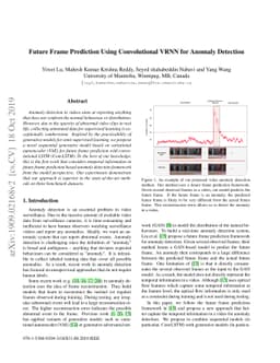 Future Frame Prediction Using Convolutional VRNN for Anomaly Detection