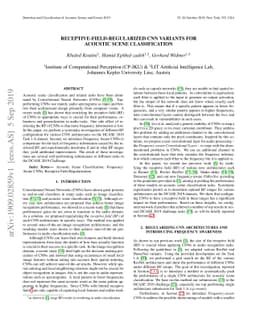 Receptive-field-regularized CNN variants for acoustic scene
  classification