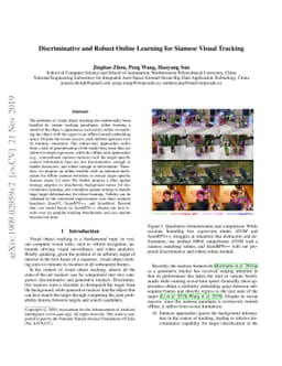 Discriminative and Robust Online Learning for Siamese Visual Tracking