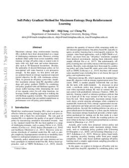 Soft Policy Gradient Method for Maximum Entropy Deep Reinforcement
  Learning