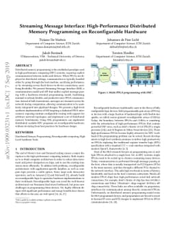 Streaming Message Interface: High-Performance Distributed Memory
  Programming on Reconfigurable Hardware