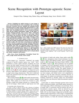 Scene Recognition with Prototype-agnostic Scene Layout