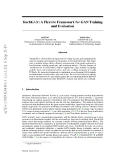 TorchGAN: A Flexible Framework for GAN Training and Evaluation