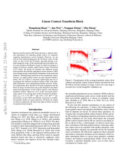 Linear Context Transform Block