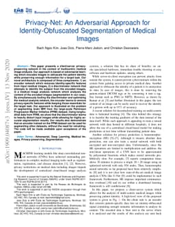 Privacy-Net: An Adversarial Approach for Identity-Obfuscated
  Segmentation of Medical Images