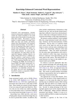 Knowledge Enhanced Contextual Word Representations