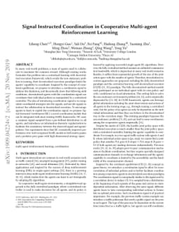 Signal Instructed Coordination in Cooperative Multi-agent Reinforcement
  Learning