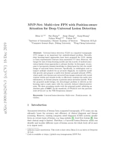 MVP-Net: Multi-view FPN with Position-aware Attention for Deep Universal
  Lesion Detection